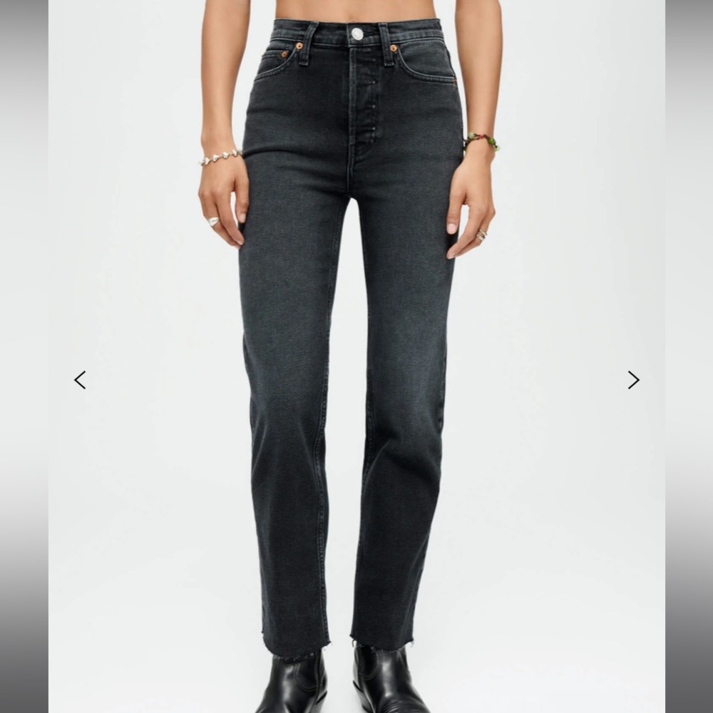 RE/DONE Comfort Stretch Hight Rise Stove Pipe Jeans